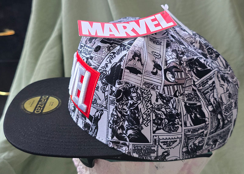 SNMARVEL APBACK CAP ALL OVER COMIC UND LOGO