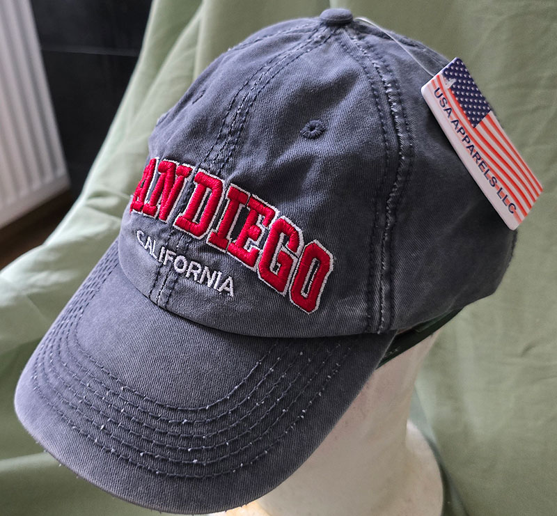 SAN DIEGO CALIFORNIA dark grey blue jeans