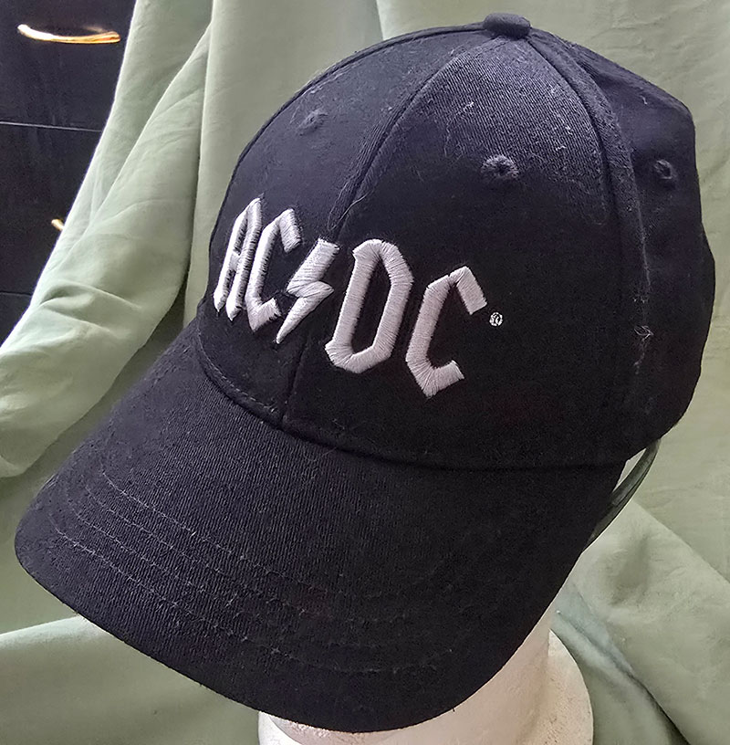 AC DC white on black