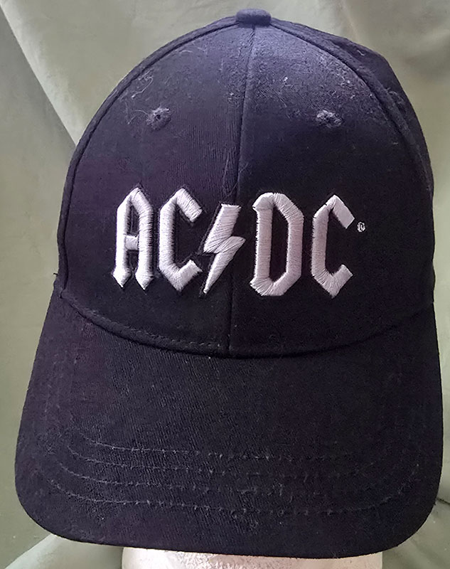 AC DC white on black