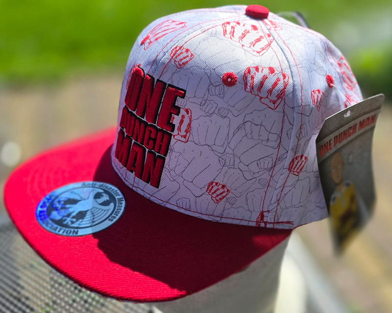 ABY style One-Punch Man Cap - Beige & Red