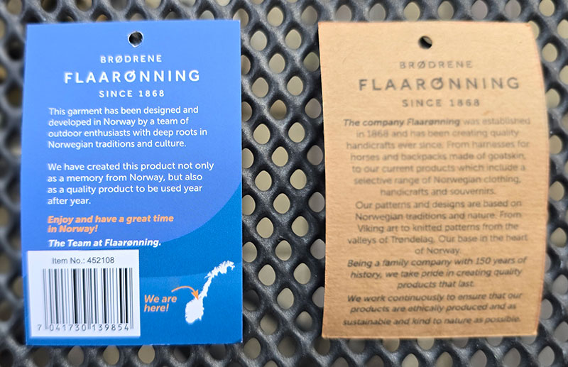 Flaaroning NORWAY red blue 