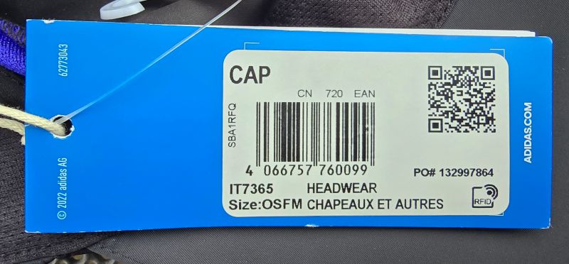 ADIDAS CHAPEAUX ET AUTRES black