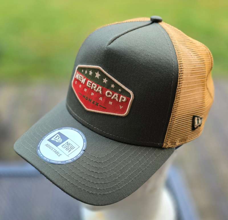NEW ERA COTTON PATCH TRUCKE OSFM green ohra