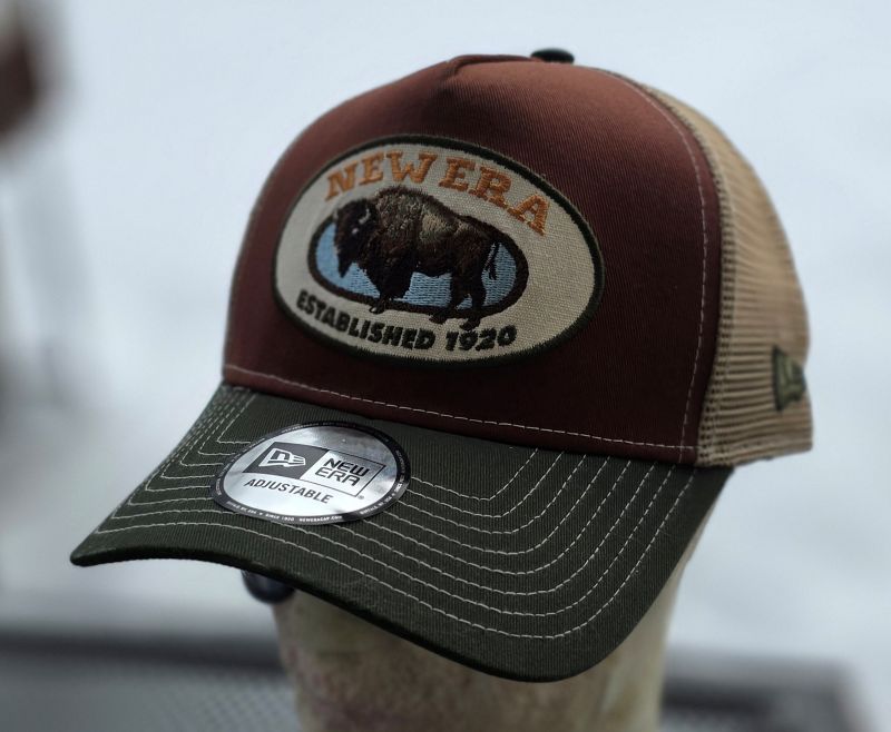 ANIMAL PATCH TRUCKE OSFM  NEW ERA brown green