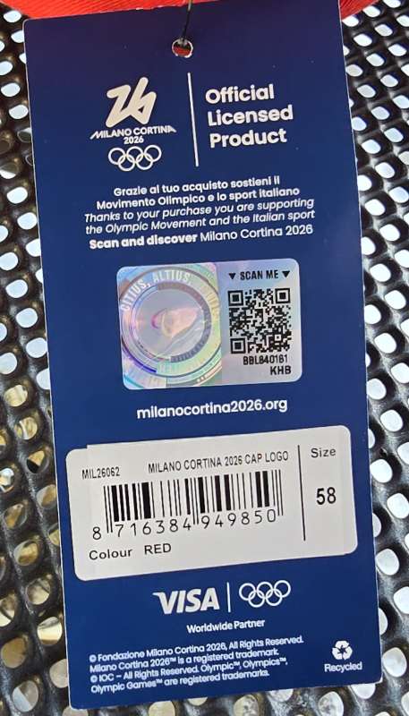 MIlano Cortina Olympic Games red