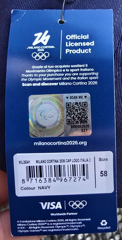 MIlano Cortina Olympic Games navy blue