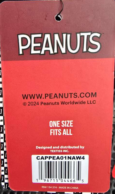 FAR OUT Peace, Love & Music PEANUTS black brown