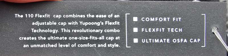 110 FLEXFIT SNAPBACK gray black