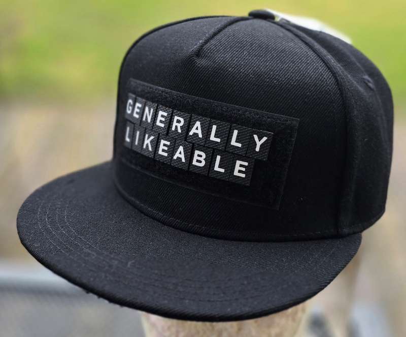 ADJUSTABLE TEXT black jeans