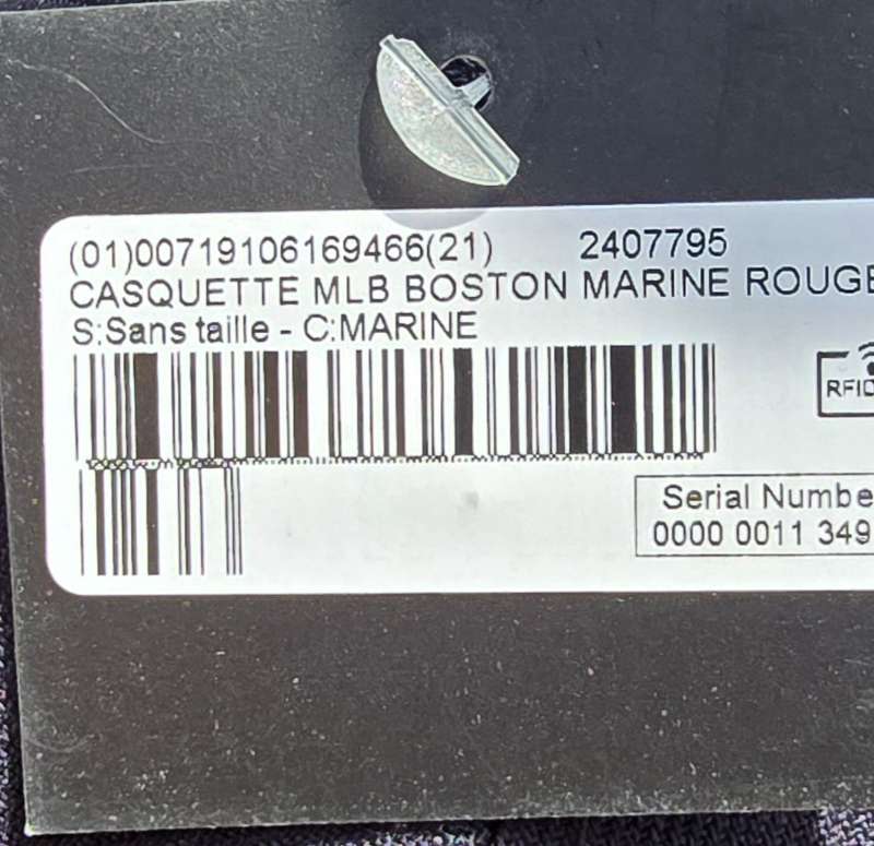 BOSTON MARINE ROUGE RED SOX NEW ERA 9FORTY Black