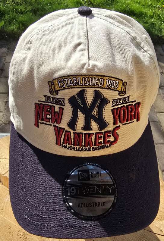 NEW ERA 19TWENTY NEW YORK YANKEES major league baseball white blue jeans