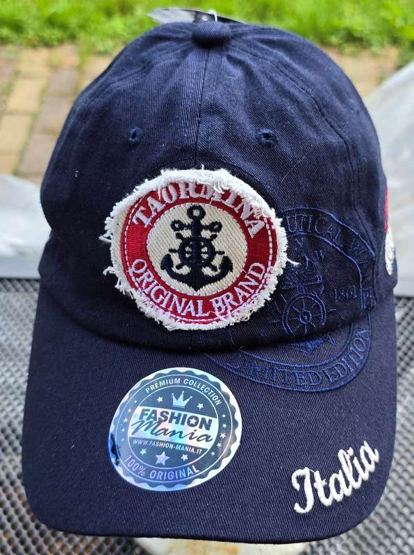 TAORMINA Italy CAPPELINO IN COTONE dark blue