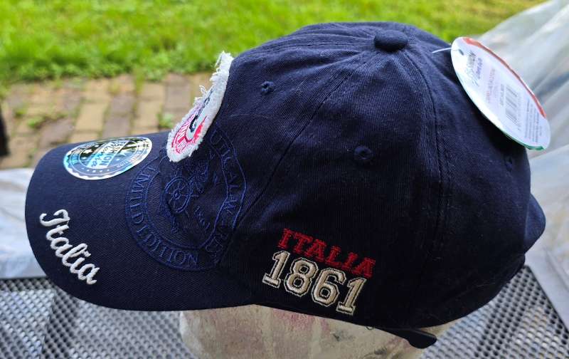 TAORMINA Italy CAPPELINO IN COTONE dark blue