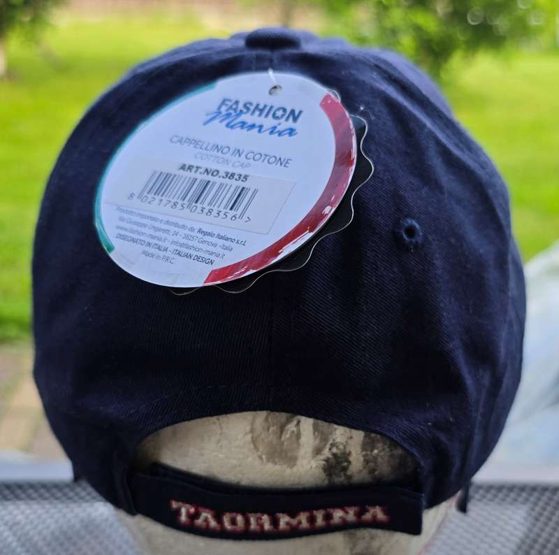 TAORMINA Italy CAPPELINO IN COTONE dark blue