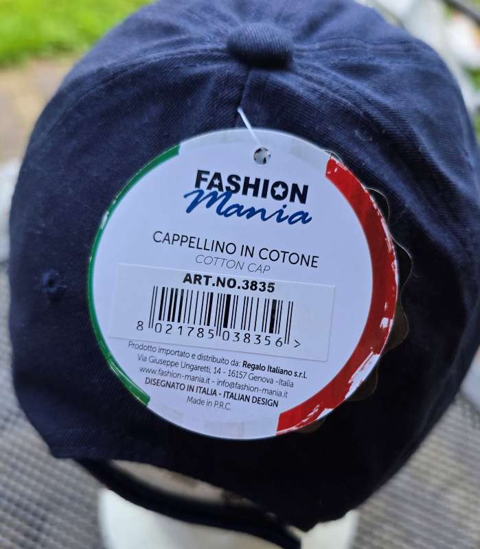 TAORMINA Italy CAPPELINO IN COTONE dark blue