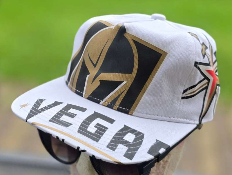 VEGAS,  Mitchell & Ness,  NOSTALGIA CO, PHILADELPHIA PA, NHL IN YOUR FACE DEADSTOCK white