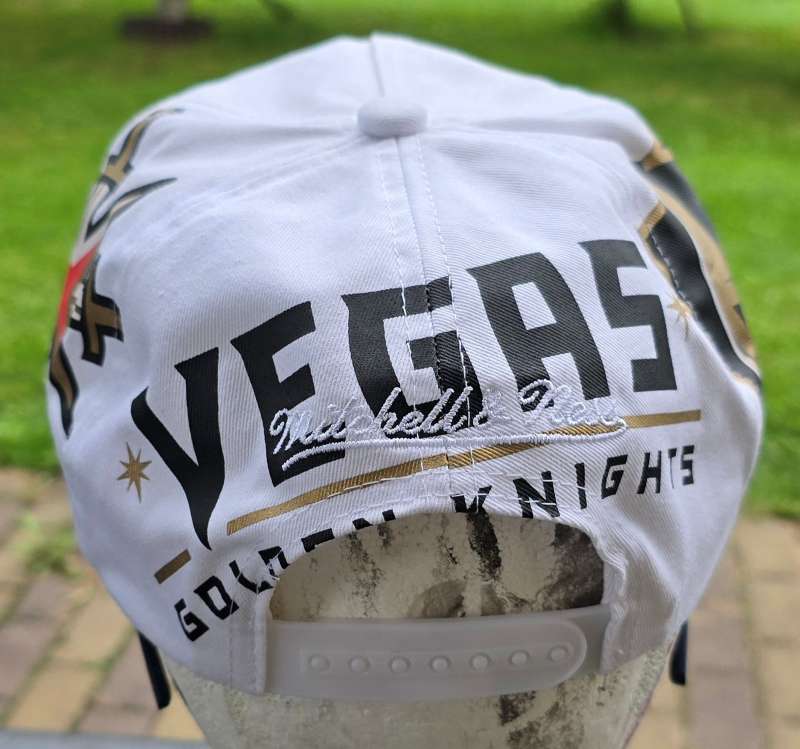 VEGAS,  Mitchell & Ness,  NOSTALGIA CO, PHILADELPHIA PA, NHL IN YOUR FACE DEADSTOCK white