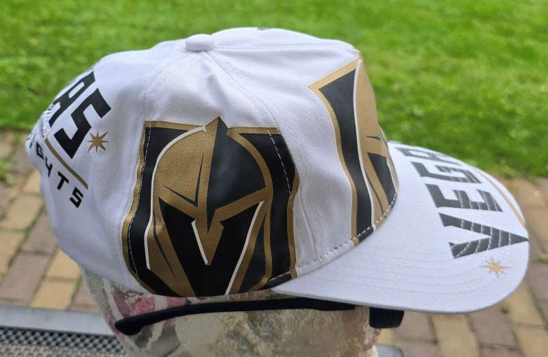VEGAS,  Mitchell & Ness,  NOSTALGIA CO, PHILADELPHIA PA, NHL IN YOUR FACE DEADSTOCK white
