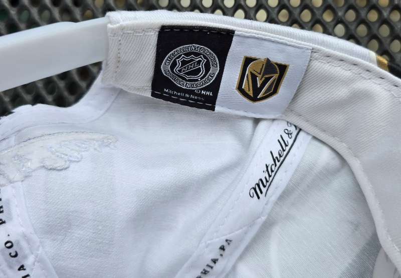 VEGAS,  Mitchell & Ness,  NOSTALGIA CO, PHILADELPHIA PA, NHL IN YOUR FACE DEADSTOCK white