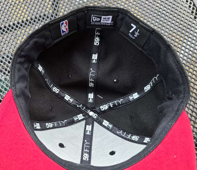 NBA New Era 59FIFTY  black red