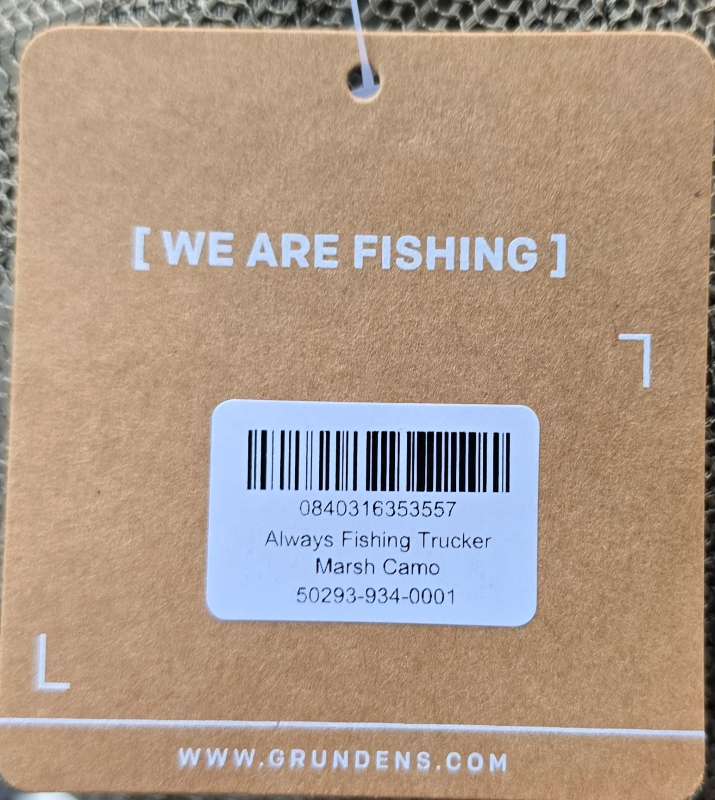 GRUNDENS ALWAYS FISHING TRUCKER MARSCH CAMO camouflage