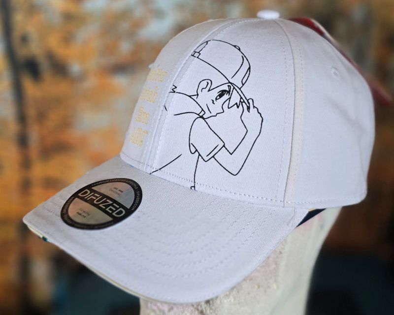 Difuzed Pockemon Adjustable Cap white