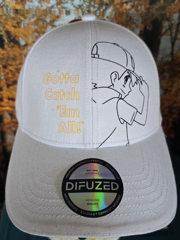 Difuzed Pockemon Adjustable Cap white