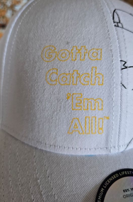 Difuzed Pockemon Adjustable Cap white