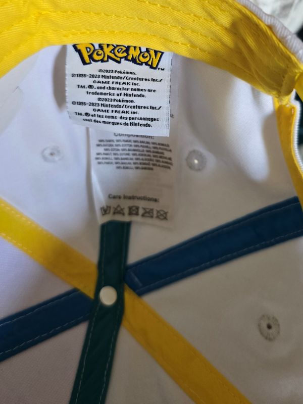 Difuzed Pockemon Adjustable Cap white