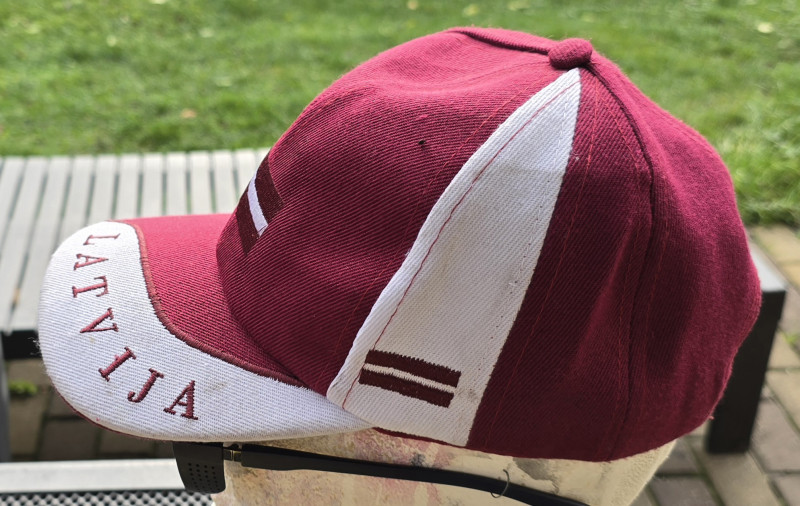 Latvija red white